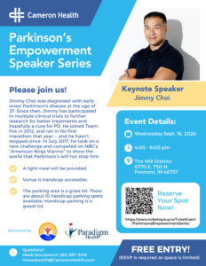 Parkinson’s Empowerment Speaker Series with Jimmy Choi